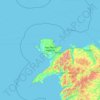 Isle of Anglesey topographic map, elevation, terrain