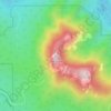 Saddle Mountain topographic map, elevation, terrain