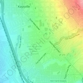 Gailey topographic map, elevation, terrain