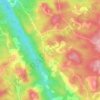Elah topographic map, elevation, terrain