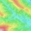 Hirschegg topographic map, elevation, terrain
