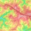 Gierend topographic map, elevation, terrain