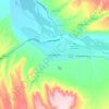 Kazarman topographic map, elevation, terrain