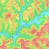 Walker topographic map, elevation, terrain