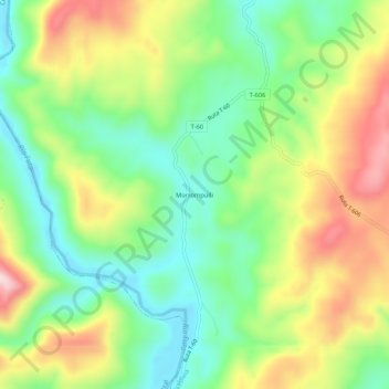Morrompulli topographic map, elevation, terrain
