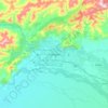Fairbanks topographic map, elevation, terrain