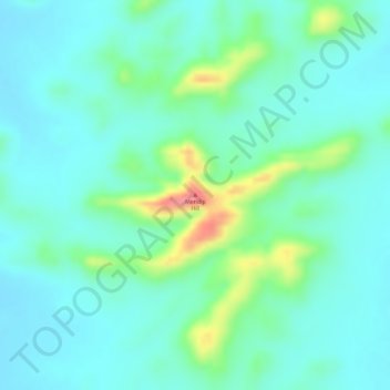 Mendip Hill topographic map, elevation, terrain