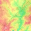 La Faverie topographic map, elevation, terrain