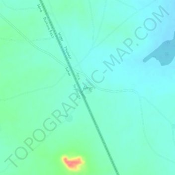 Aine topographic map, elevation, terrain