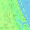 Port St. Lucie topographic map, elevation, terrain