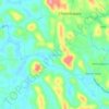 Chembra topographic map, elevation, terrain