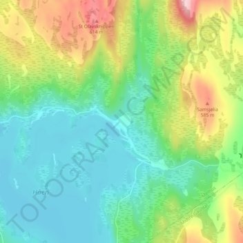 Kråklivollen topographic map, elevation, terrain