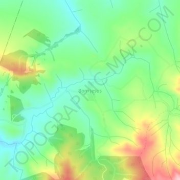 Bom Jesus topographic map, elevation, terrain