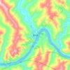 蜀河 topographic map, elevation, terrain