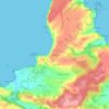 El Ferrero topographic map, elevation, terrain