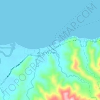 Lumang Bayan topographic map, elevation, terrain