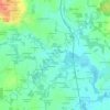 Le Pontrucher topographic map, elevation, terrain