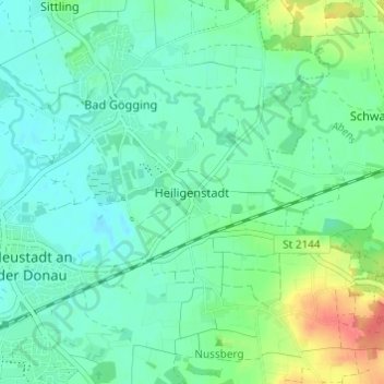 Heiligenstadt topographic map, elevation, terrain