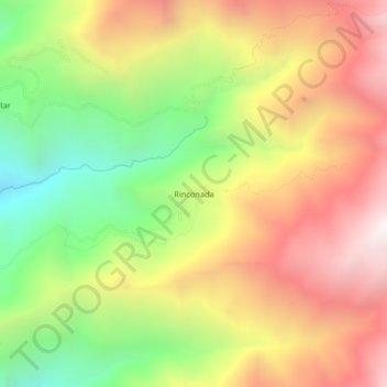 Rinconada topographic map, elevation, terrain