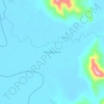 Maevatanana topographic map, elevation, terrain