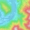 Marziai topographic map, elevation, terrain