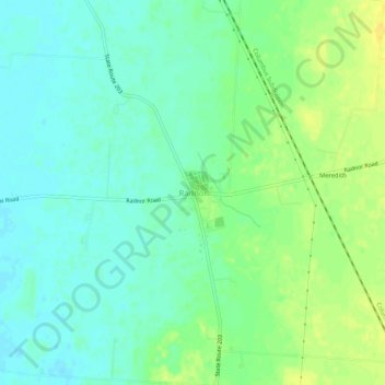 Radnor topographic map, elevation, terrain