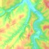 Davisville topographic map, elevation, terrain
