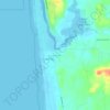 Copalis Beach topographic map, elevation, terrain