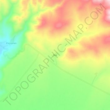 Teco topographic map, elevation, terrain