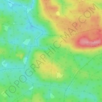Gump Höhle topographic map, elevation, terrain