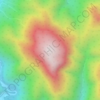 Mount Maganlo topographic map, elevation, terrain