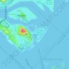 Sentosa Cove topographic map, elevation, terrain