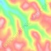 Burnwood topographic map, elevation, terrain
