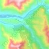 La Rufina topographic map, elevation, terrain