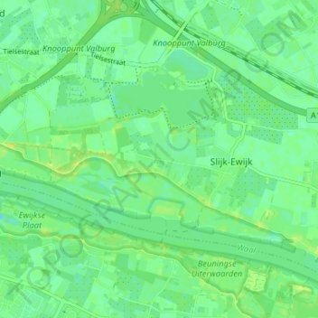 Loenen topographic map, elevation, terrain