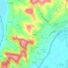 Seillade topographic map, elevation, terrain