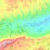 la Carroja topographic map, elevation, terrain