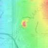 Boulder Mountain topographic map, elevation, terrain