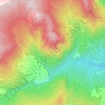 Montebotolino topographic map, elevation, terrain
