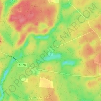 Blumenthal topographic map, elevation, terrain
