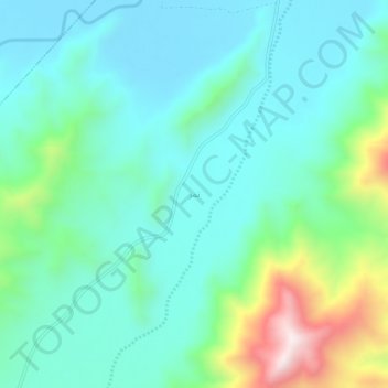 Tamar topographic map, elevation, terrain
