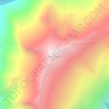 Cerro Angimaloa topographic map, elevation, terrain