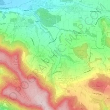 Wiler topographic map, elevation, terrain