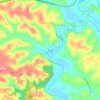 Hawks topographic map, elevation, terrain