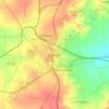 Guntakal topographic map, elevation, terrain