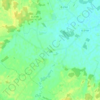 Bolstad topographic map, elevation, terrain