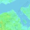 Braden Castle topographic map, elevation, terrain