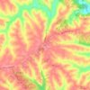 Piner topographic map, elevation, terrain