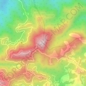 Pico do Imbiri topographic map, elevation, terrain