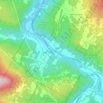 Mosquito Point topographic map, elevation, terrain